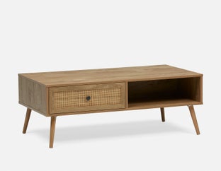 JETT - table basse avec rangement 110 cm - Brun