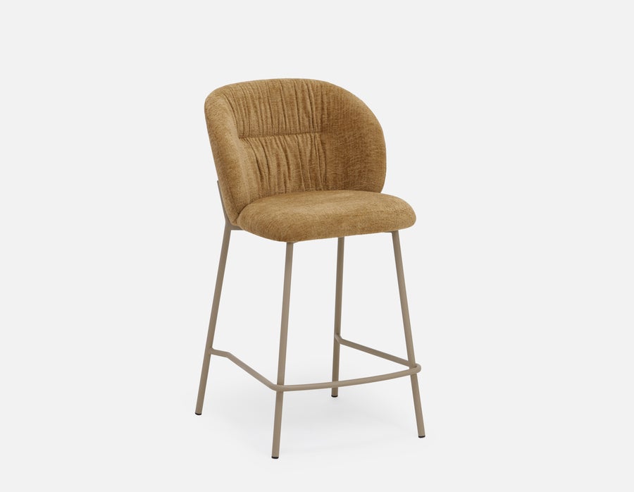 ELODI contemporary counter stool with backrest 66cm undefined
