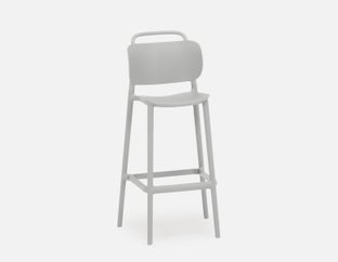 DARIA - indoor/outdoor bar stool 76cm - Grey