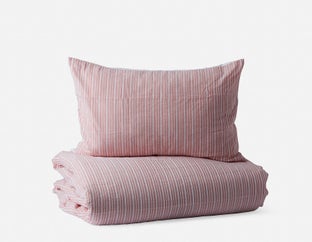 CADE - ensemble housse de couette 3 pièces, grand lit - Rose