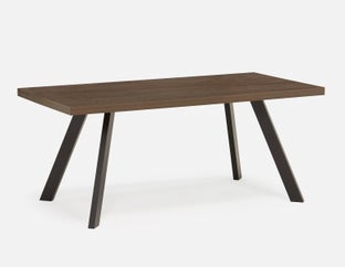 OZZY - table de salle à manger contemporaine 180 cm - Noyer