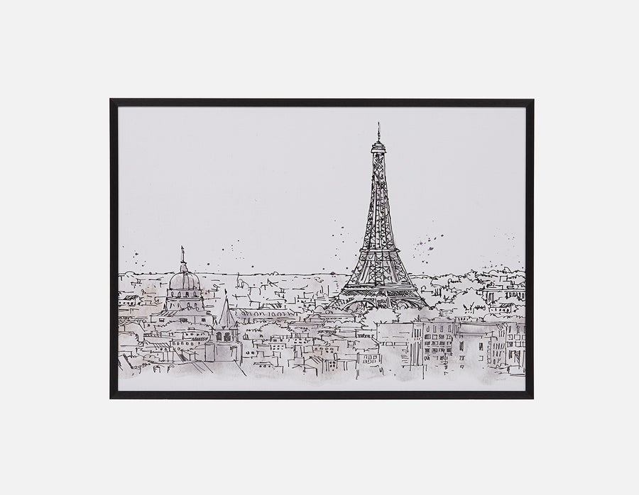 VILLE II tableau encadré 103x73cm "Ville II" undefined