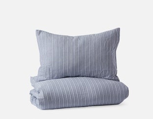 CADE - ensemble housse de couette 3 pièces, très grand lit - Bleu