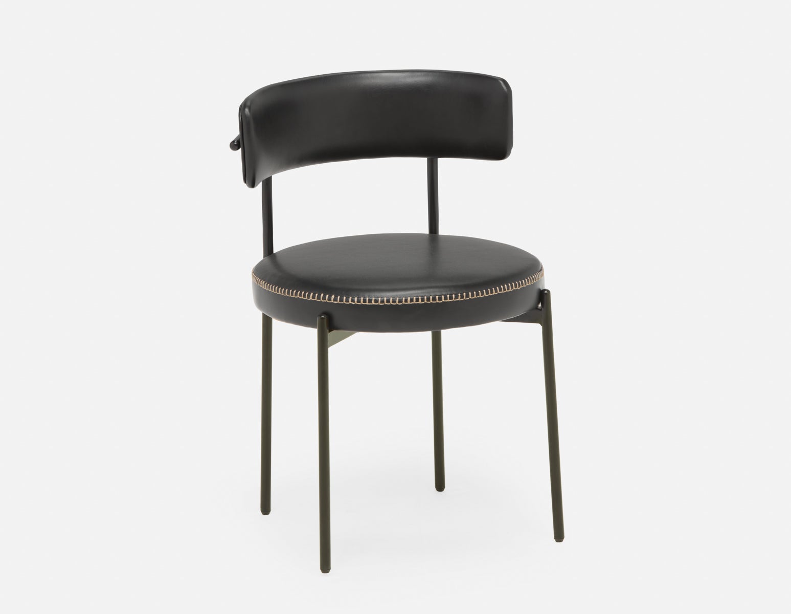 KURO - industrial-modern dining chair - Black