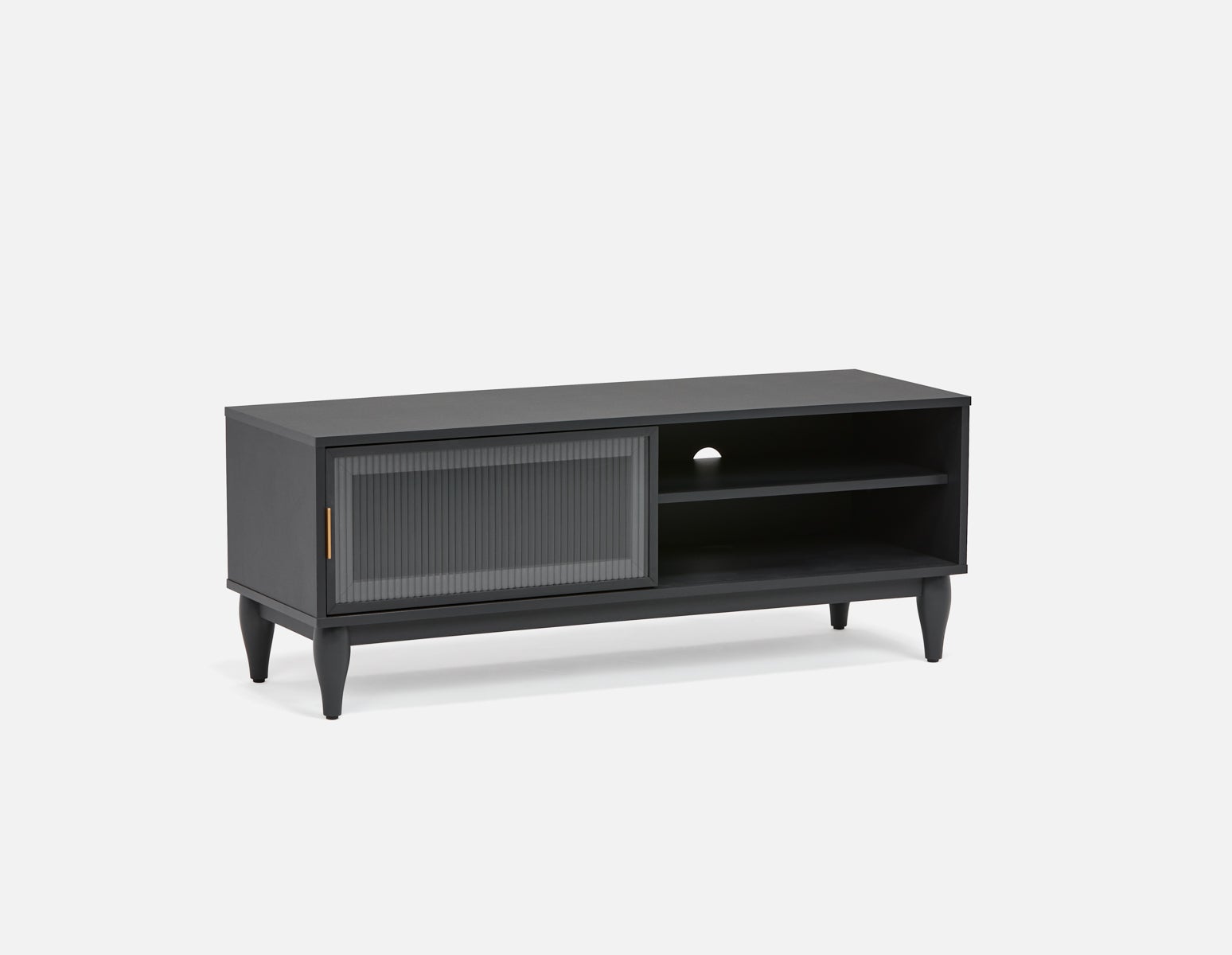 ALLESSIO - modern contemporary media unit 120 cm - Black