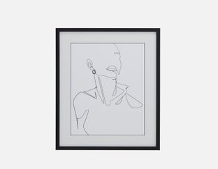 SKETCH I - giclée encadrée 55 cm x 65 cm - Multi