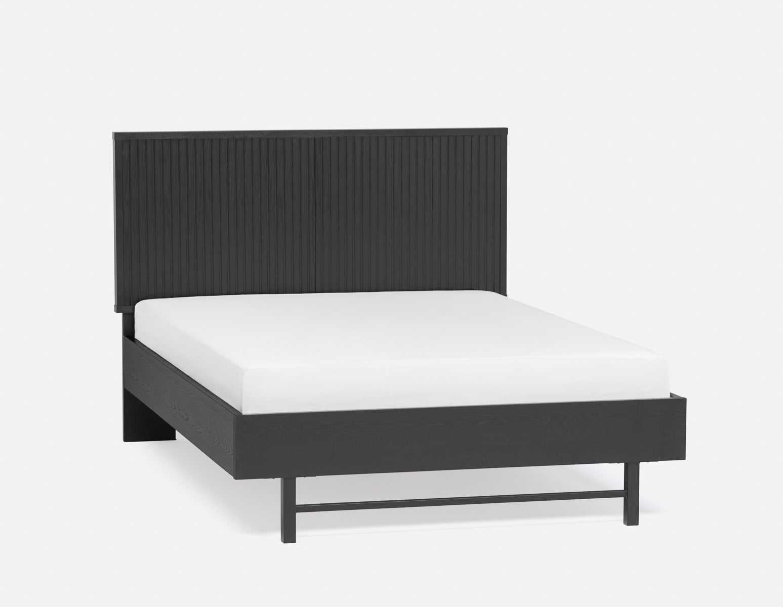 MONTANA - modern double size bed - Black