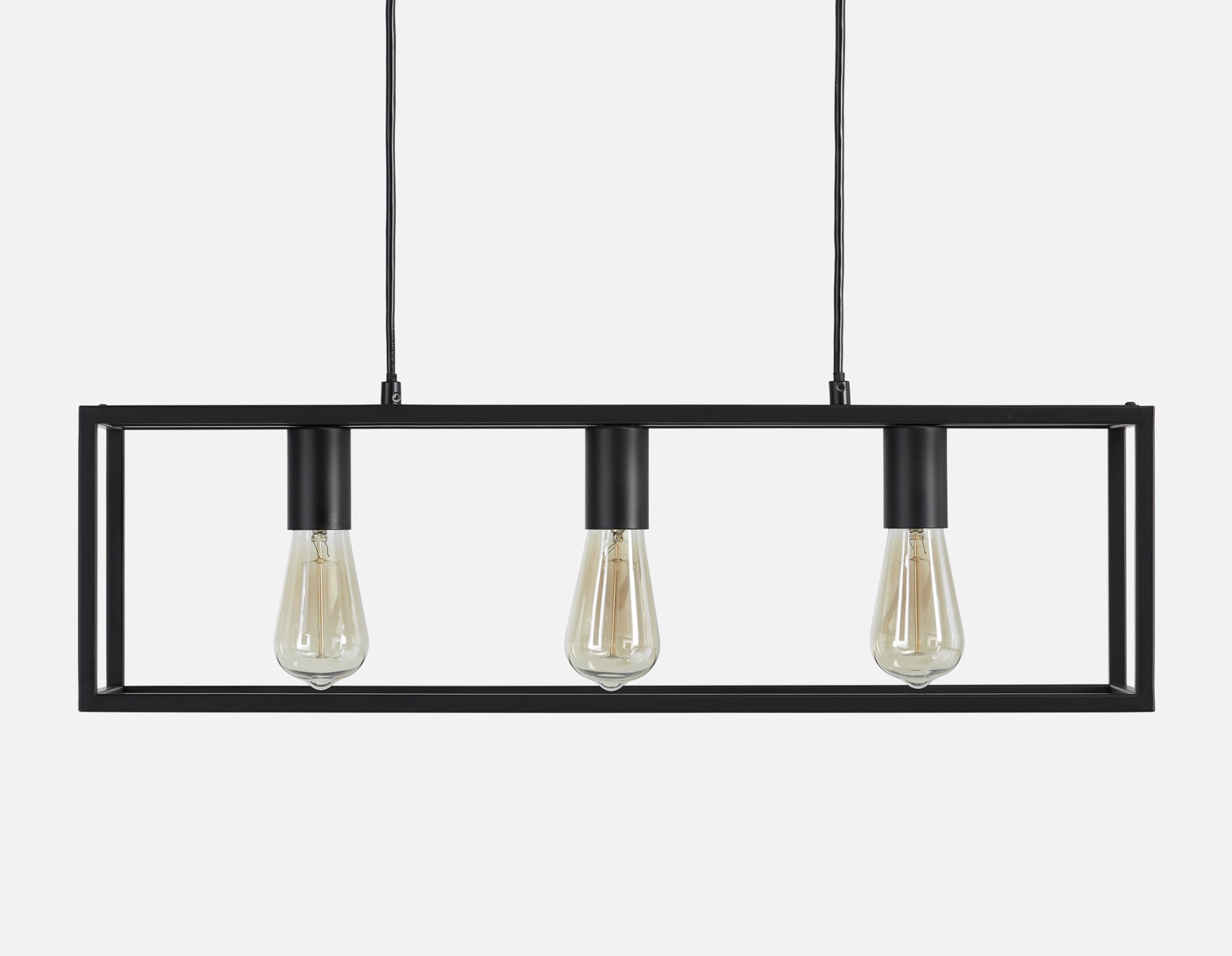 KIRUN - suspension industrielle moderne 70 cm - Noir