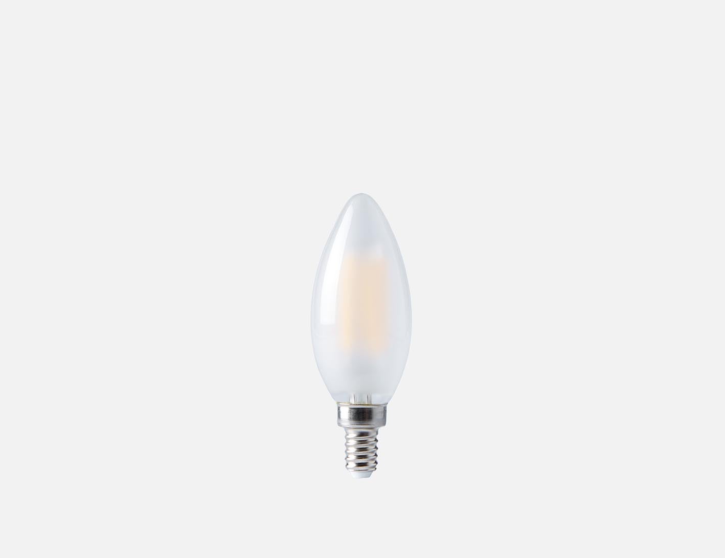 4W B10 E12 - frosted LED lightbulb - White