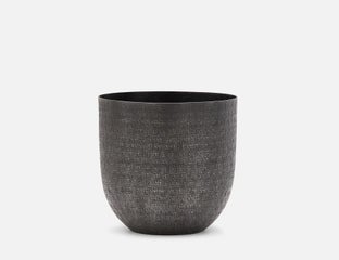BOKA - pot en aluminium 22 cm - Noir