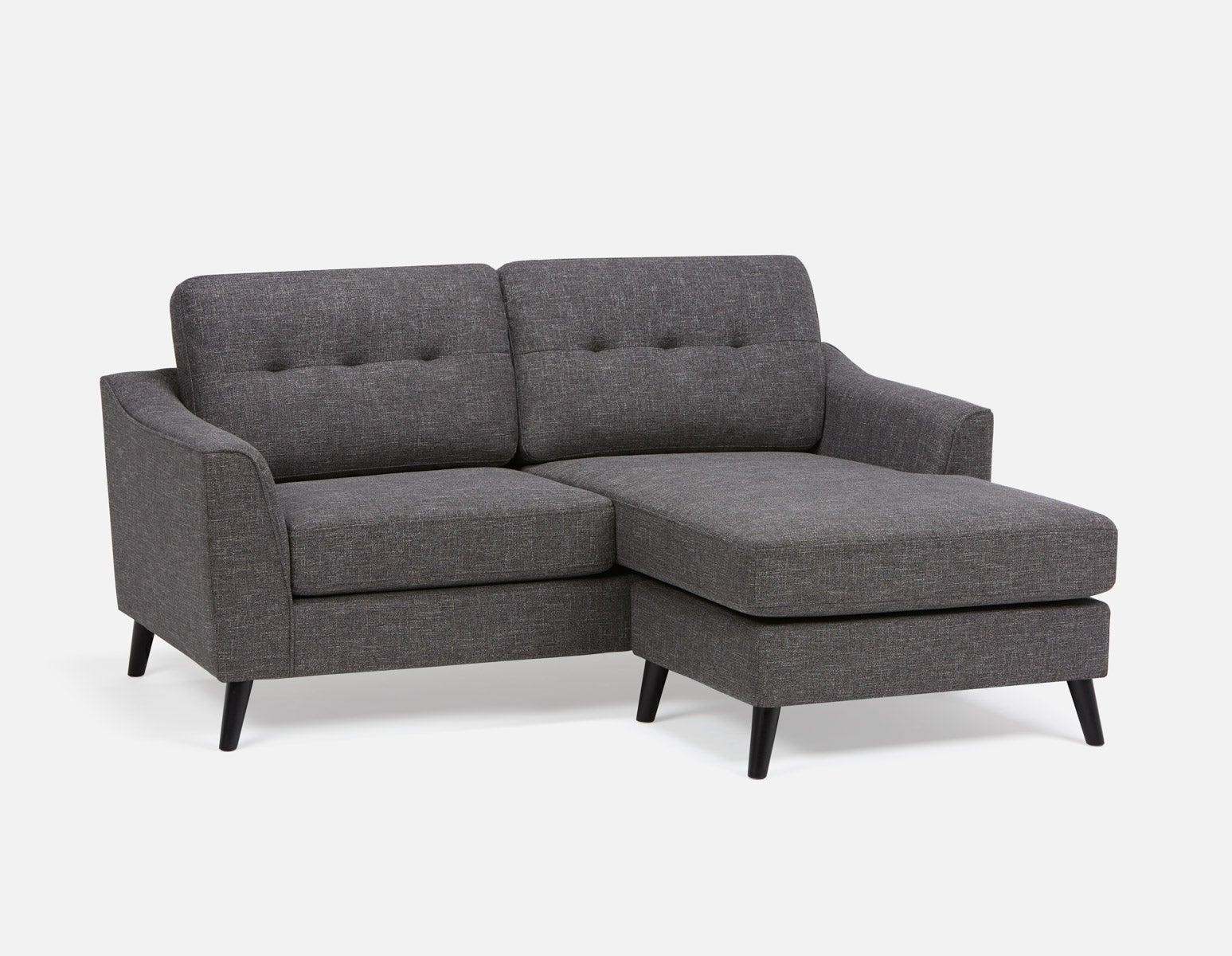 SIRINE - canapé d'angle interchangeable - Gris foncé
