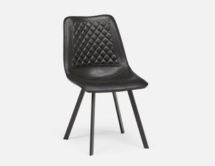 MALI - mid-century modern dining chair - Black