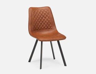 MALI - mid-century modern dining chair - Brown