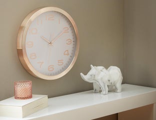 LIOR - wall clock 40 cm - Rose Gold