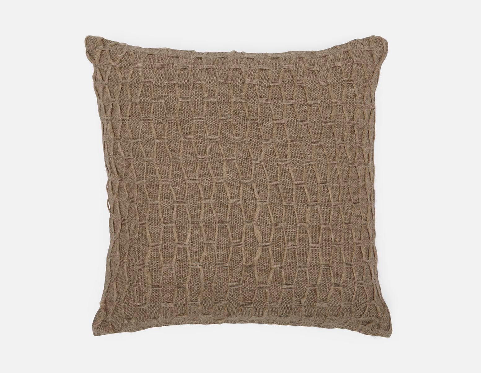 JAD - coussin en lin 50 cm x 50 cm - Naturel