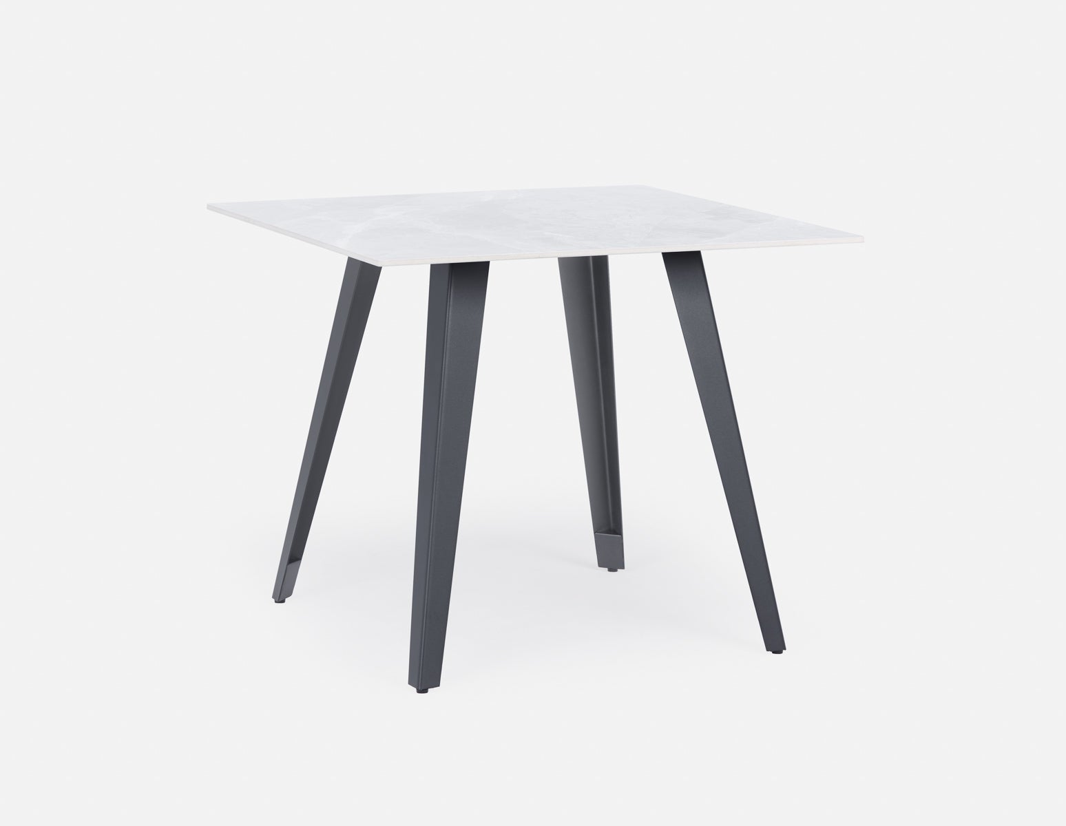 TUVO - modern contemporary square dining table 90cm - Grey