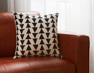 MARAVAL - coussin 45 cm x 45 cm - Noir