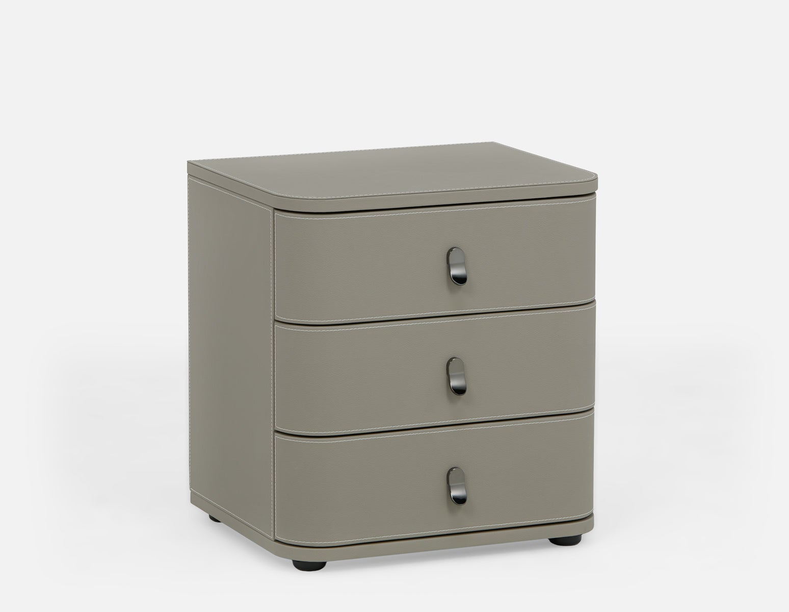 GAEL contemporary 3-drawer nightstand undefined