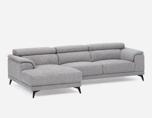 VENTURA - modern left-facing sectional sofa - Dark Grey