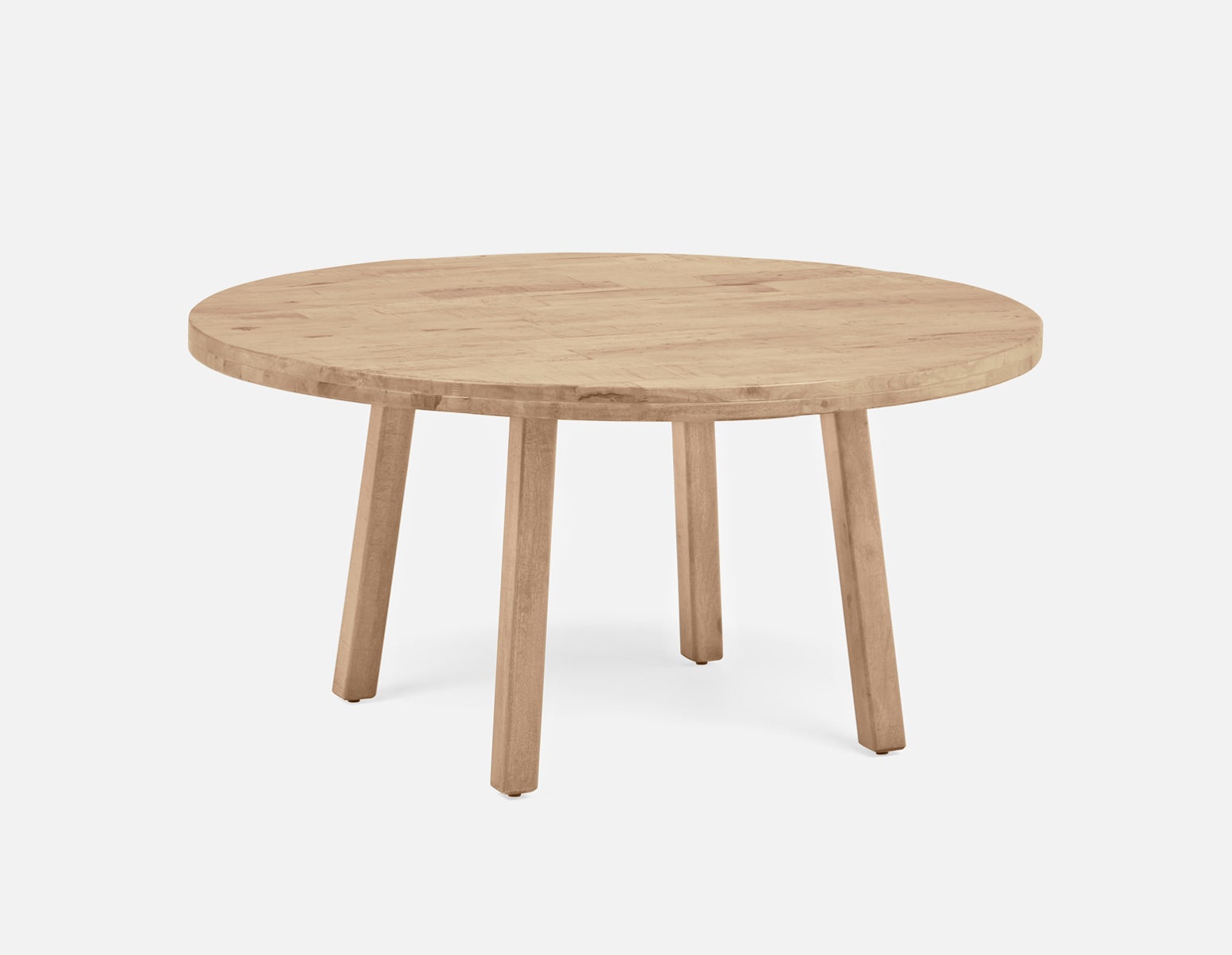 THESSALIA - table de salle à manger en bois de manguier massif vieilli 150 cm - Naturel