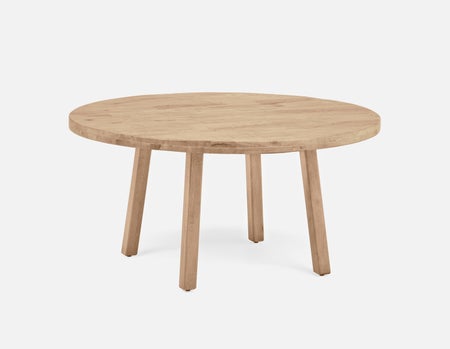 THESSALIA - distressed solid mango wood dining table 150 cm - Natural
