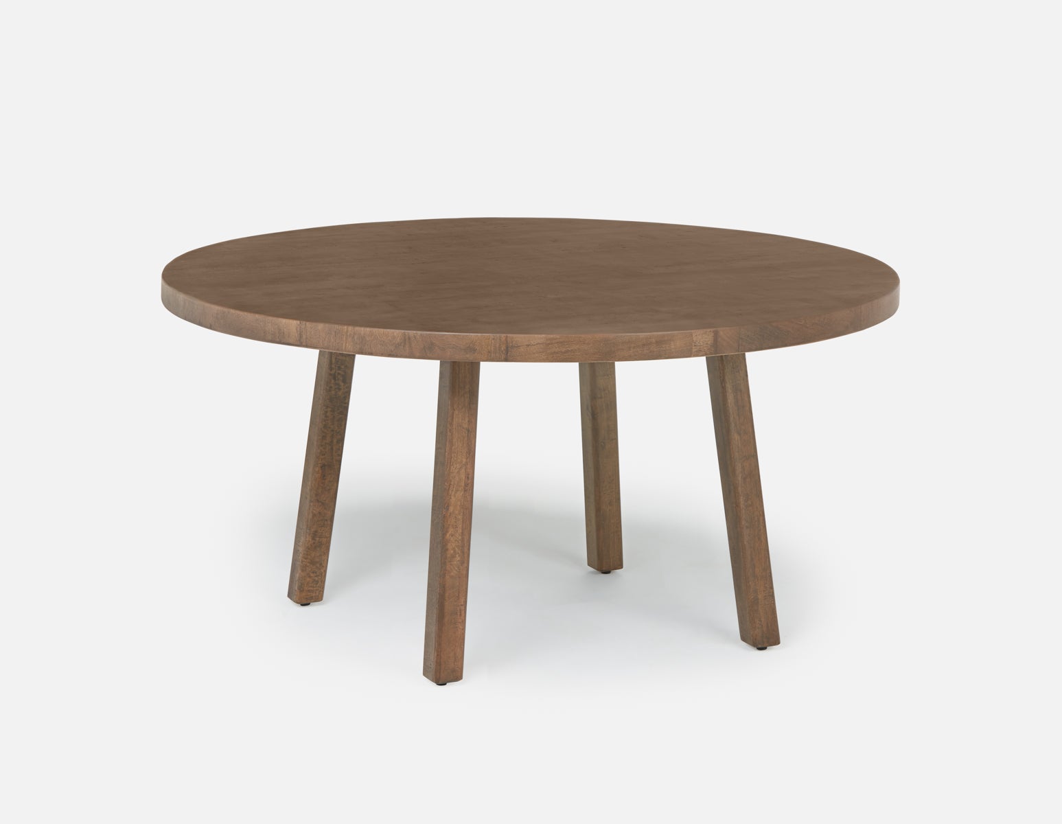 THESSALIA - table de salle à manger en bois de manguier massif vieilli 150 cm - Brun