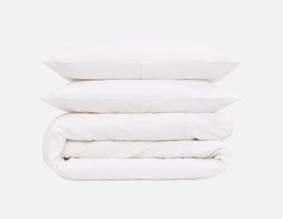 WEYMOUTH - 3-piece queen duvet cover set - Cream