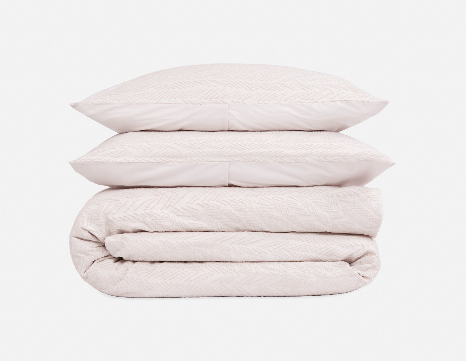 WEYMOUTH - 3-piece queen duvet cover set - Taupe