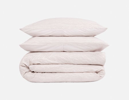 WEYMOUTH - 3-piece queen duvet cover set - Taupe