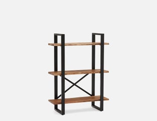 RENO - acacia wood 3-tier bookcase - Natural