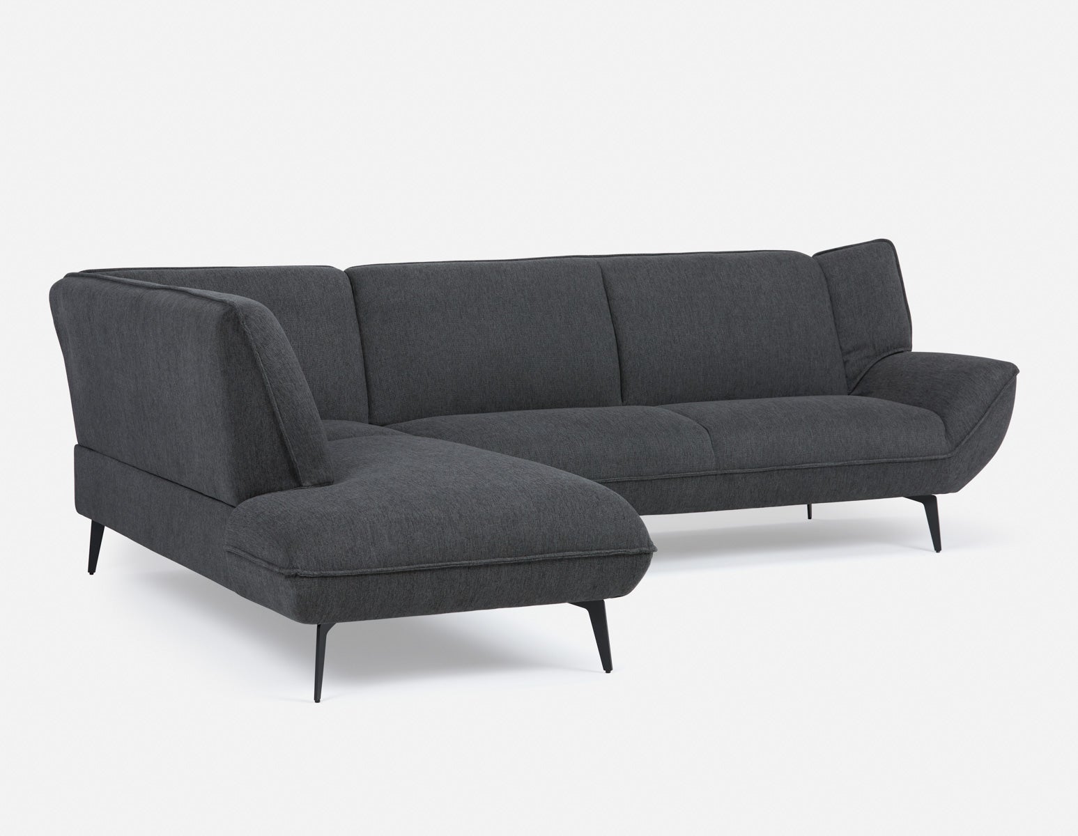 MARJORIE - modern contemporary sectional-sofa - Dark Grey