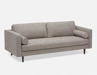 KINSEY - mid-century modern 3-seater sofa - Grey