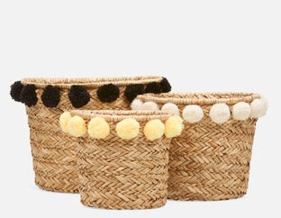KORB - ensemble de 3 paniers - Naturel