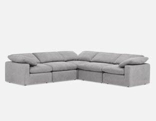 HELIO - canapé d’angle modulaire contemporain - Gris foncé