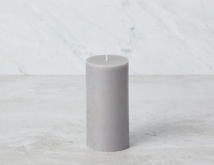 BOREA - bougie pilier 14cm - Gris