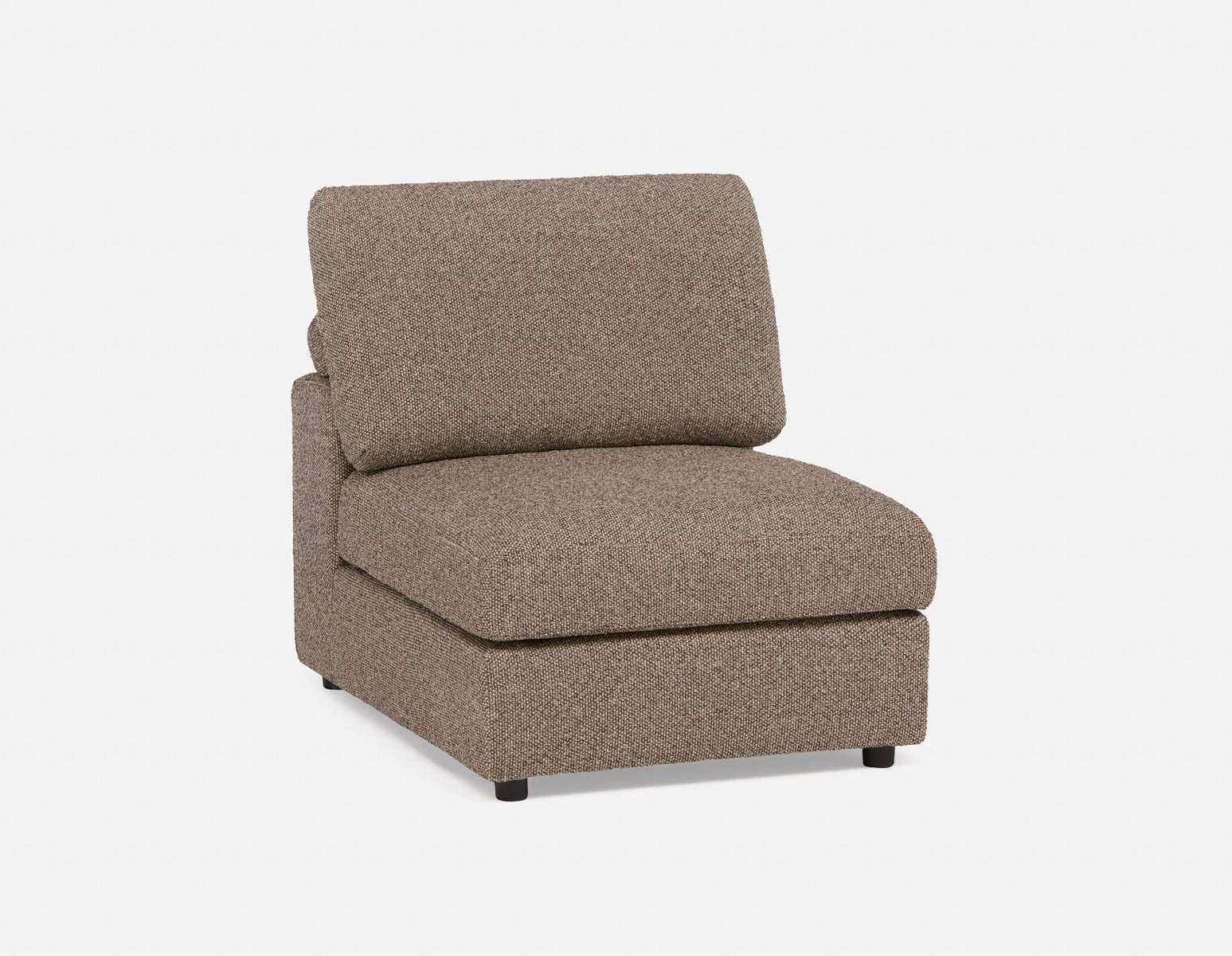 OLISA - contemporary modular armless sofa - Graphite