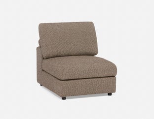 OLISA - contemporary modular armless sofa - Graphite