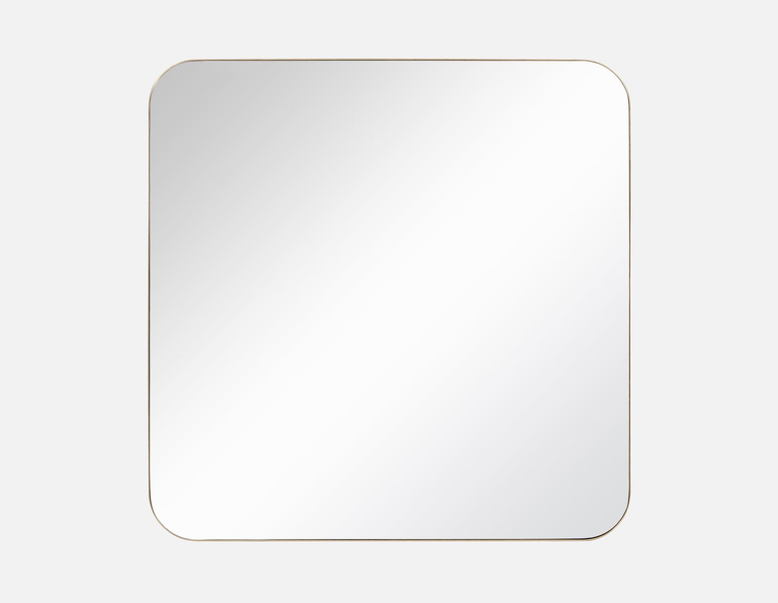 SIGMUS - miroir en acier inoxydable 80 cm x 80 cm - Laiton