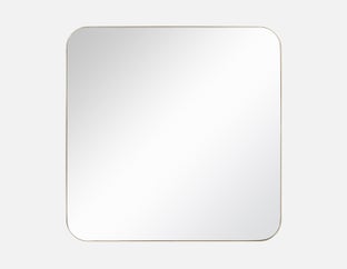 SIGMUS - stainless steel mirror 80 cm x 80 cm - Brass
