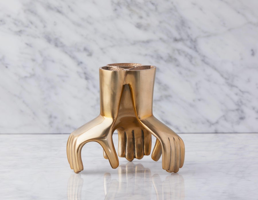 DOIGTS aluminum vase 18 cm undefined