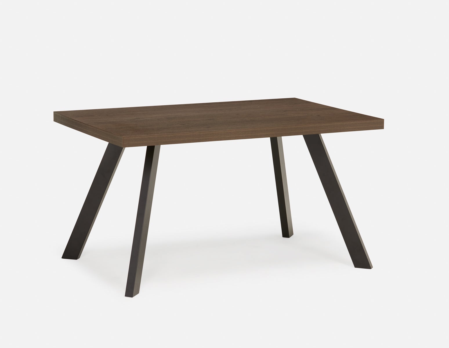 OZZY - contemporary dining table 140 cm - Walnut