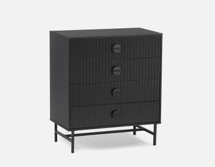 MONTANA - modern 4-drawer dresser - Black
