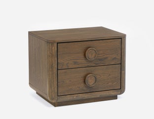 TAVEN - table de chevet rustique moderne - Noyer