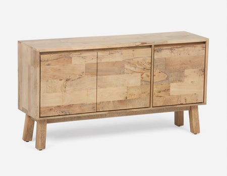 THESSALIA - distressed solid mango wood sideboard - Natural
