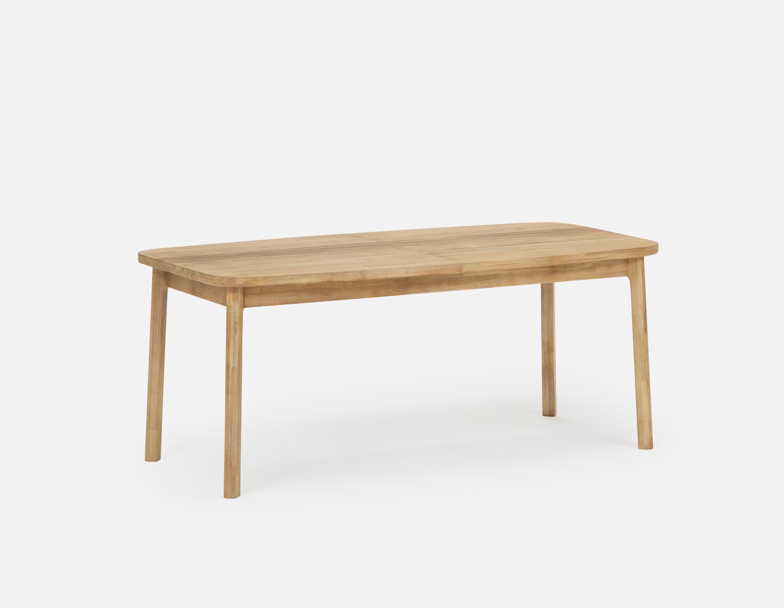 DALTON - rustic farmhouse extendable acacia wood dining table 180cm - Natural