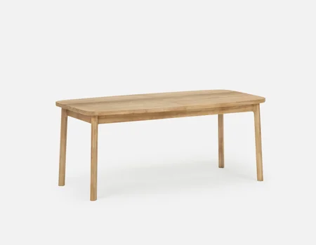 DALTON - rustic farmhouse extendable acacia wood dining table 180cm - Natural