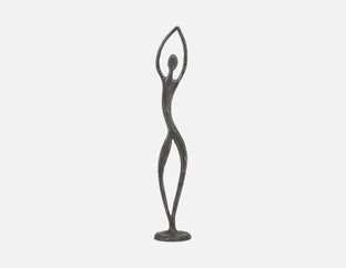 AMARAVATI - aluminum sculpture 117cm - Black