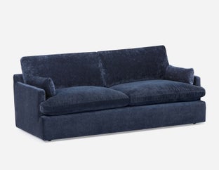 CHABLIS - contemporary sofa 89" superior comfort - Blue