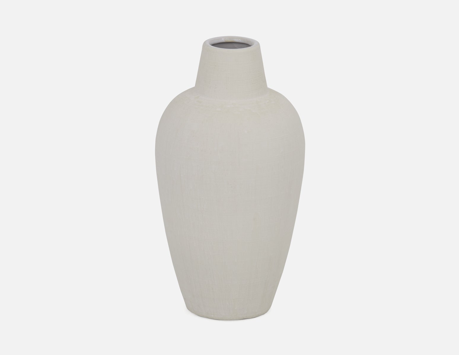 BOB - ceramic vase 36 cm - White