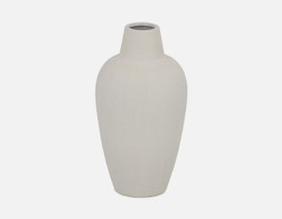 BOB - ceramic vase 36 cm - White